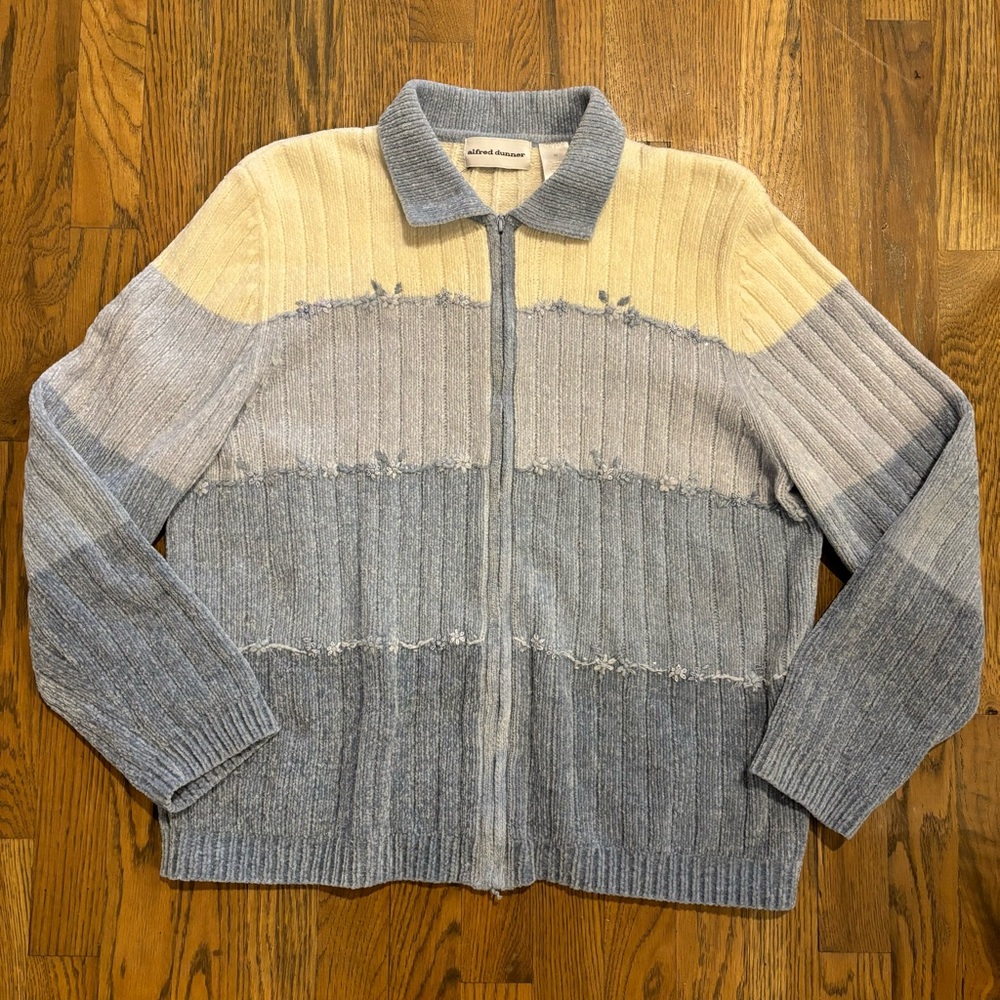 Vintage Alfred Dunner embellished zip up